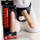 Телесная насадка-фаллос на трусиках с плугом - 16,5 см. - LOVETOY (А-Полимер) - купить с доставкой в Балаково