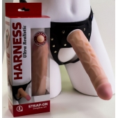 Насадка-фаллос в комплекте с трусиками Harness - 21,6 см. - LOVETOY (А-Полимер) - купить с доставкой в Балаково