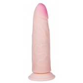 Рельефный фаллоимитатор на присоске ART-Style №19 - 18 см. - Art-Style