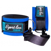 Сине-чёрные оковы на ноги из неопрена - Sitabella - купить с доставкой в Балаково