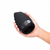 Черный вибромастурбатор для мужчин с подогревом - Pink Vibe - в Балаково купить с доставкой