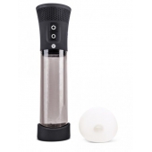 Черная автоматическая вакуумная помпа Pink Vibe с 2 уплотнительными кольцами - Pink Vibe - в Балаково купить с доставкой