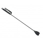 Чёрный стек с шлепком-сердечком - 70 см. - Sitabella - купить с доставкой в Балаково