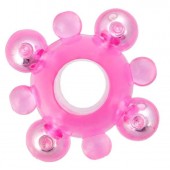 Эрекционное кольцо c бусинками - Toyfa Basic - в Балаково купить с доставкой