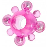 Эрекционное кольцо c бусинками - Toyfa Basic - в Балаково купить с доставкой