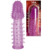 Фиолетовая насадка, удлиняющая половой член - 13,5 см. - Toyfa Basic - в Балаково купить с доставкой