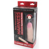 Страпон телесного цвета с регулируемыми трусиками - 15,7 см. - LOVETOY (А-Полимер) - купить с доставкой в Балаково