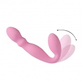 Розовый безремневой вибрострапон - 17,8 см. - SHEQU - купить с доставкой в Балаково