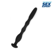 Черный силиконовый уретральный стимулятор - 10 см. - Sex Expert - купить с доставкой в Балаково