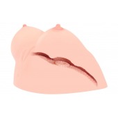 Полуторс Juliana Breast в виде груди с вибровагиной - KOKOS - в Балаково купить с доставкой