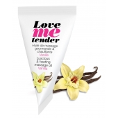 Съедобное согревающее массажное масло Love Me Tender Vanilla с ароматом ванили - 10 мл. - Love to Love - купить с доставкой в Балаково