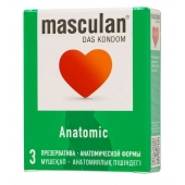 Презервативы анатомической формы Masculan Anatomic - 3 шт. - Masculan - купить с доставкой в Балаково