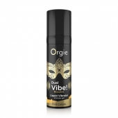 Съедобный гель Dual Vibe Pina Colada с эффектом вибрации и вкусом коктейля пина колада - 15 мл. - ORGIE - купить с доставкой в Балаково