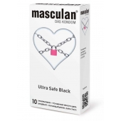 Ультрапрочные презервативы Masculan Ultra Safe Black - 10 шт. - Masculan - купить с доставкой в Балаково
