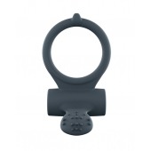 Серое перезаряжаемое эрекционное кольцо с вибрацией Power Clit - Dorcel - в Балаково купить с доставкой