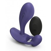 Темно-синий вибромассажер Witty P G Vibrator with Remote Control - Love to Love - в Балаково купить с доставкой
