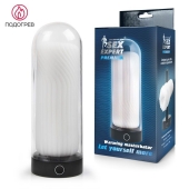 Оригинальный мастурбатор в круглой колбе с нагревом - Sex Expert - в Балаково купить с доставкой