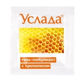 Гель-лубрикант «Услада с прополисом» - 3 гр. - Биоритм - купить с доставкой в Балаково
