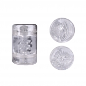 Прозрачный двусторонний мастурбатор Joy Cup - вагина и анус - Erokay - в Балаково купить с доставкой