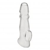 Прозрачная насадка для пениса Girthy Penis Enhancing Sleeve Extension - 17,1 см. - BlueLine - в Балаково купить с доставкой