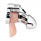 Клетка на пенис из металла Obedience Cock Cage - BlueLine - купить с доставкой в Балаково