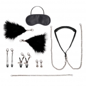 Большой эротический набор из 12 предметов Interchangeable Collar   Nipple Clips Set - Lux Fetish - купить с доставкой в Балаково