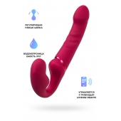 Малиновый безремневой страпон Lapis - 23 см. - Lovense - купить с доставкой в Балаково