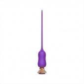 Фиолетовый тонкий стимулятор Nipple Vibrator - 23 см. - I-MOON - купить с доставкой в Балаково
