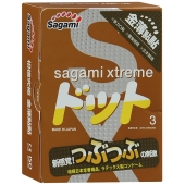 Презервативы Sagami Xtreme FEEL UP с точечной текстурой и линиями прилегания - 3 шт. - Sagami - купить с доставкой в Балаково