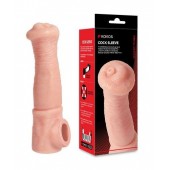 Телесная фантазийная насадка на член Cock Sleeve Size L - KOKOS - в Балаково купить с доставкой