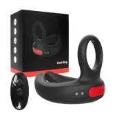 Черное эрекционное виброкольцо Cock Ring с пультом ДУ - I-MOON - в Балаково купить с доставкой