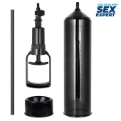 Черная вакуумная помпа с уплотнительной насадкой - Sex Expert - в Балаково купить с доставкой
