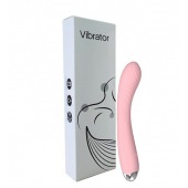 Розовый гибкий силиконовый вибратор - 20,5 см. - Secwell