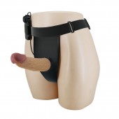 Полый вибрострапон на регулируемых трусиках Draven - 17,5 см. - Baile - купить с доставкой в Балаково