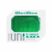 Зеленый мастурбатор-стимулятор Tenga Uni Emerald - Tenga - в Балаково купить с доставкой