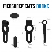 Черное двойное эрекционное виброкольцо Rooster Drake - Velv or - в Балаково купить с доставкой