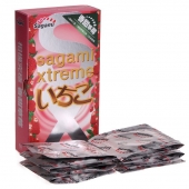Презервативы Sagami Xtreme Strawberry c ароматом клубники - 10 шт. - Sagami - купить с доставкой в Балаково