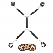 Леопардовая фиксация на матрас для рук и ног Classic Bedspreader - Lux Fetish - купить с доставкой в Балаково