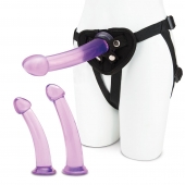 Тренировочный набор с тремя насадками Pegging Training Set - Lux Fetish - купить с доставкой в Балаково