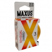 Презервативы анатомической формы Maxus Sensual - 3 шт. - Maxus - купить с доставкой в Балаково