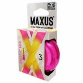 Ароматизированные презервативы Maxus Exotic Mix - 3 шт. - Maxus - купить с доставкой в Балаково