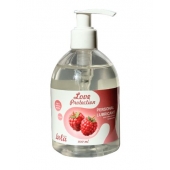 Лубрикант на водной основе Love Protection Raspberry с ароматом малины - 300 мл. - Lola Games - купить с доставкой в Балаково
