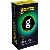 Прозрачные ультратонкие презервативы Ganzo Ultra thin - 15 шт. - Ganzo - купить с доставкой в Балаково