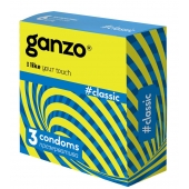 Классические презервативы с обильной смазкой Ganzo Classic - 3 шт. - Ganzo - купить с доставкой в Балаково