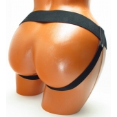 Трусики для страпона коричневого цвета - БДСМ Арсенал - купить с доставкой в Балаково