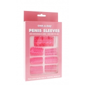 Набор из 7 розовых насадок на пенис ONE-A-DAY PENIS SLEEVES PINK - Seven Creations - в Балаково купить с доставкой