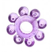 Мягкая фиолетовая гелевая насадка - Toyfa Basic - в Балаково купить с доставкой