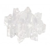Прозрачное гелевое эрекционное кольцо-звезда - Toyfa Basic - в Балаково купить с доставкой