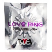 Прозрачное гелевое эрекционное кольцо с шипиками - Toyfa Basic - в Балаково купить с доставкой