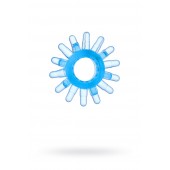 Голубая гелевая насадка с шипиками - Toyfa Basic - в Балаково купить с доставкой